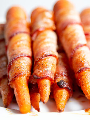 bacon wrapped carrots