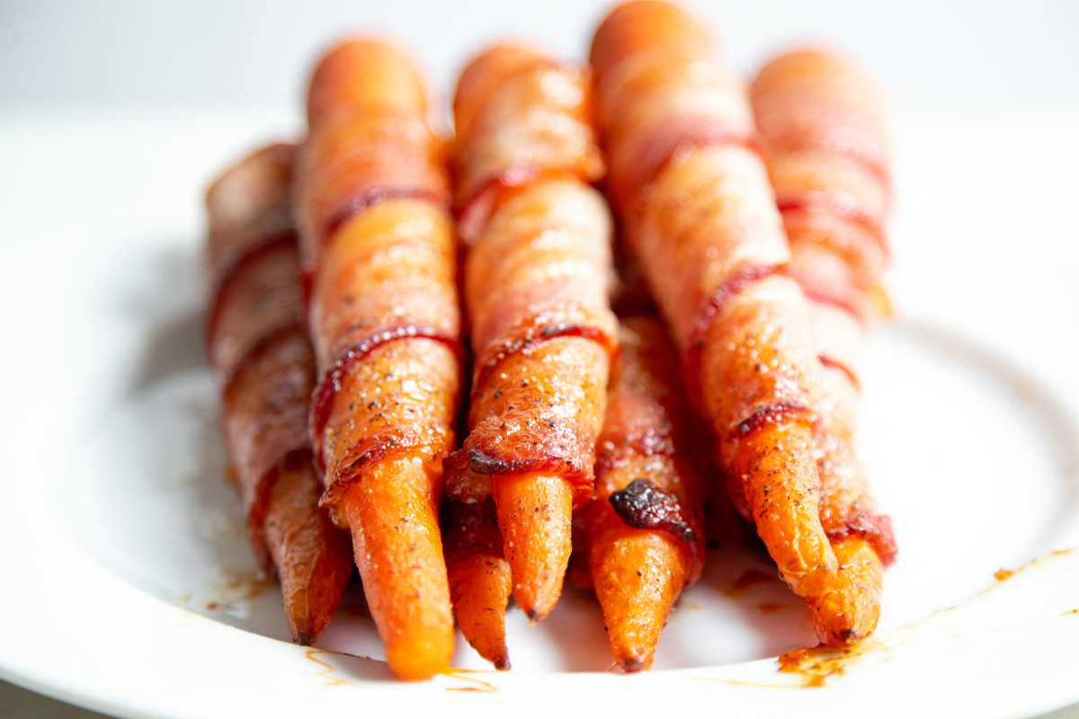 bacon wrapped carrots