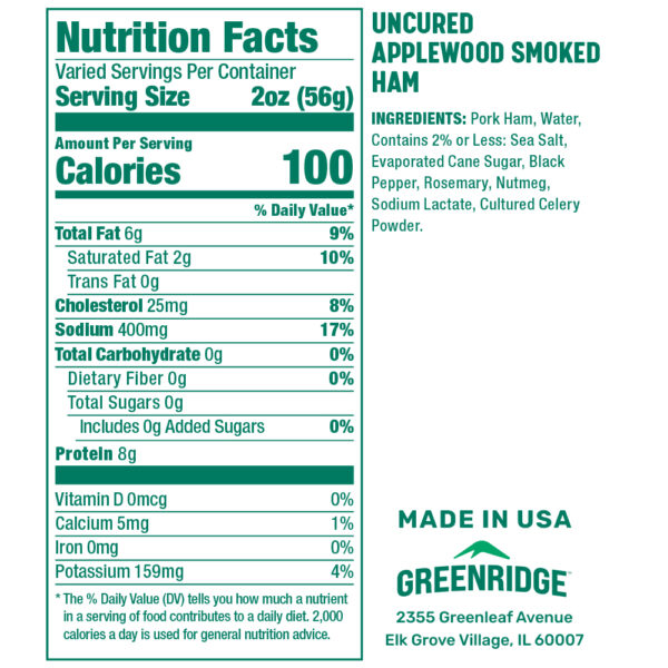 Uncured Applewood Smoked Ham - Image 2