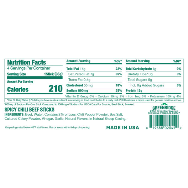 Spicy Chili Beef Sticks - Image 2