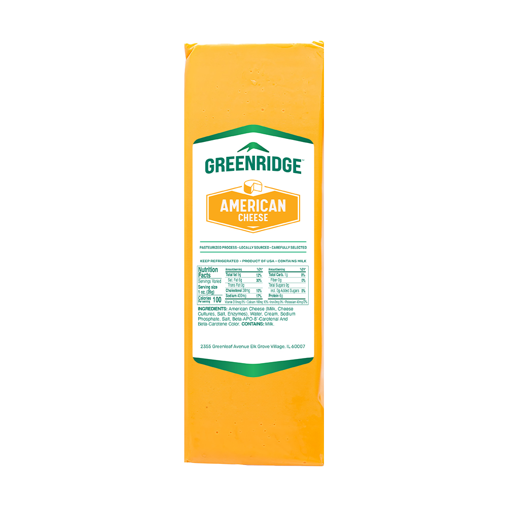 Greenridge Yellow American Cheese