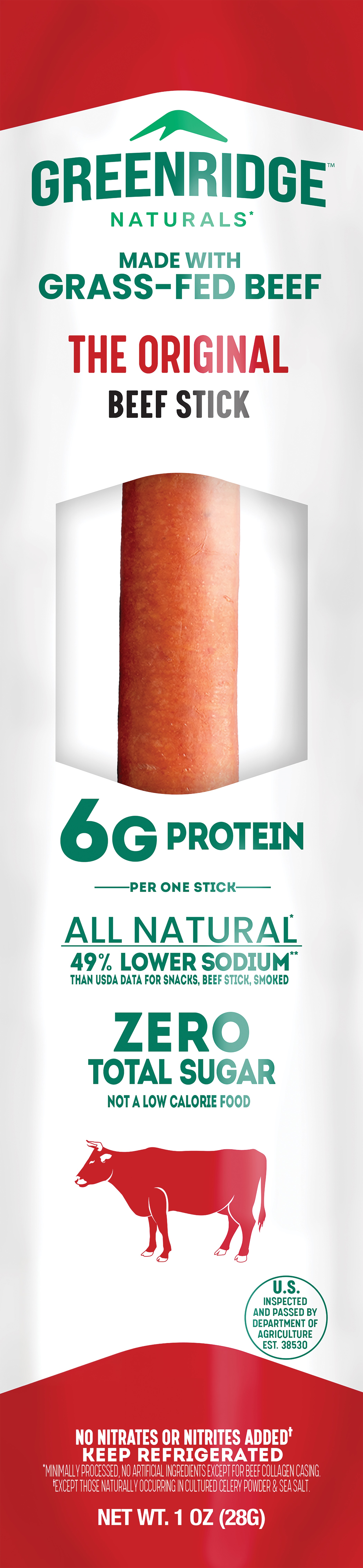 Original Beef Snack Sticks 18CT Bag - Greenridge