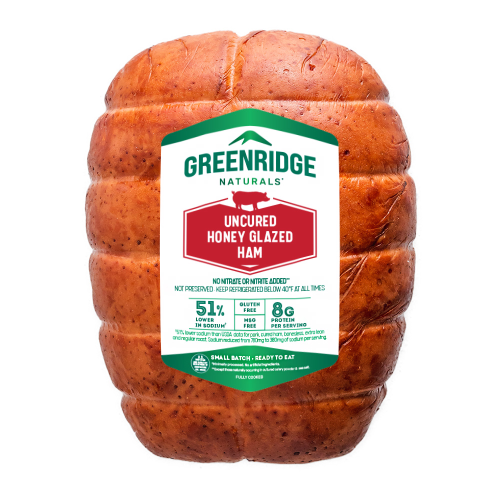 Greenridge Uncured Honey Glazed Ham